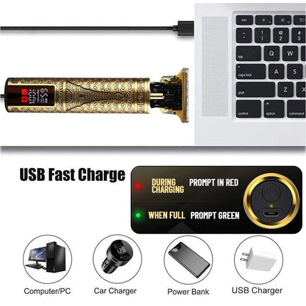 Men Portable Electric Hair Trimmer Clippers Beard Shaver Cutting Cordless