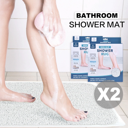 Hydro Wonder Super Comfy Shower Mat Non Slip Never Stains or Blocks Drain Grey