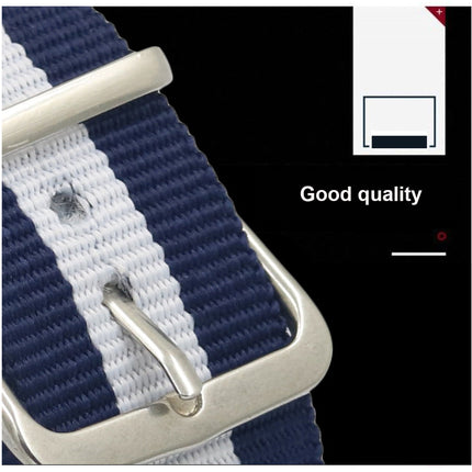 Breathable Watch Straps for NATO Style Wristwatches Band Black