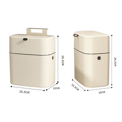 Kitchen Trash Bin Wall Mounted Door Hanging Cupboard Bin Garbage Can Wastebasket