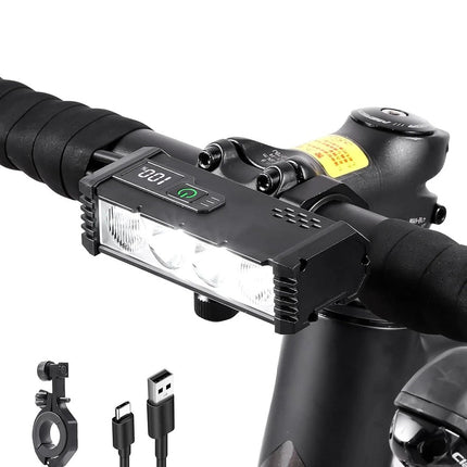 Waterproof Super Bright LED Bike Light USB Rechargeable Bicycle Front Headlight