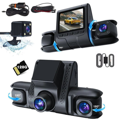 4K Dash Cam 4Channel Front and Rear Car DVR DashCamera Video Recorder1080P