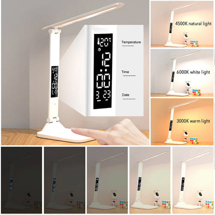 Touch LED Desk Lamp Bedside Study Reading Table Light USB Ports Dimmable
