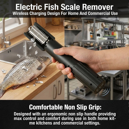 1PC Fish Scale Remover Electric Scraper Cordless Portable Scaler Automatic Tool