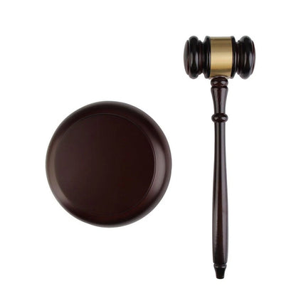 Wooden Handcrafted Hammer Wood Gavel Sound Block for Lawyer Judge Auction Sale