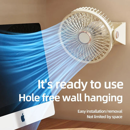 Portable Wireless Table Fan Mini Wireless Desk Fan Small Quiet Personal Cooler