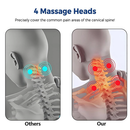 Sports Recovery Massagers Kneading Heat Massage Relief Pain USB Rechargeable