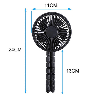 Portable Handheld Cooling Fan Flexible Tripod Clip Desk Bike Adjustable