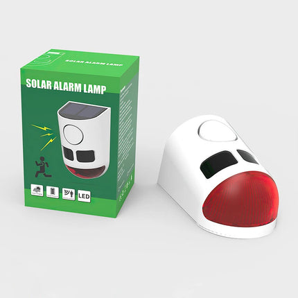 Solar Strobe Alarm Light Motion Sensor Siren 120dB