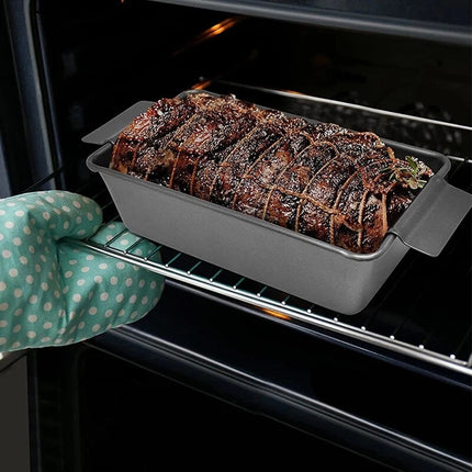 Non Stick Meat Loaf Pan with Drain Tray Loaf Pan for Baking Bread Toast Box Mold