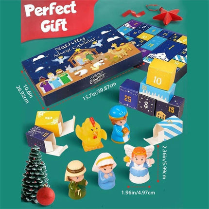 Nativity Advent Calendar Christmas Story Nativity Playset Advent Calen Advent Calendar Christmas Blind Box