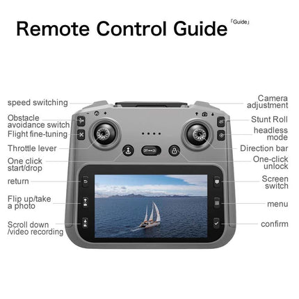 3 Batteries GT50 Foldable Drone with HD Dual Camera Quadcopter Long Flight Time Beginners Adults