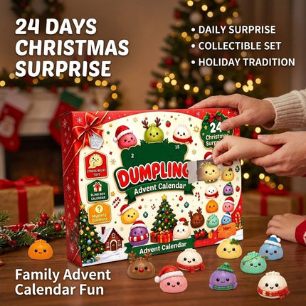 2026 Christmas SquishiesAdvent Calendar 24 Days Dumpling Toys Boys  And  Girls   Xmas Gift