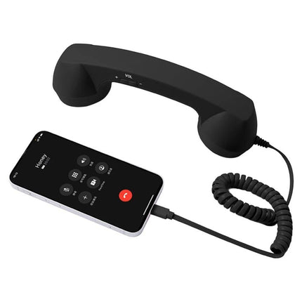 1Pcs Type C Retro Telephone Handset Phone Receiver for Type C Smartphones