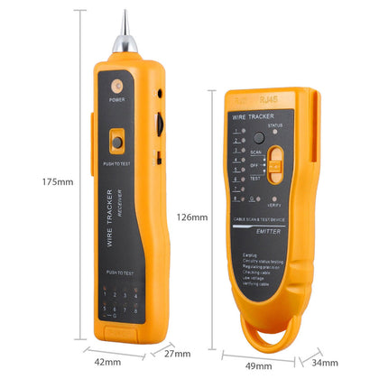 Ethernet Network Toner RJ11 RJ45 Telephone Cable Tester LAN Tracker Wire Finder
