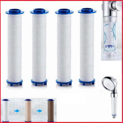 20Pcs Ion Drops Shower Head Filters, PP Cotton Filter Cartridge, Turbo Showerhead