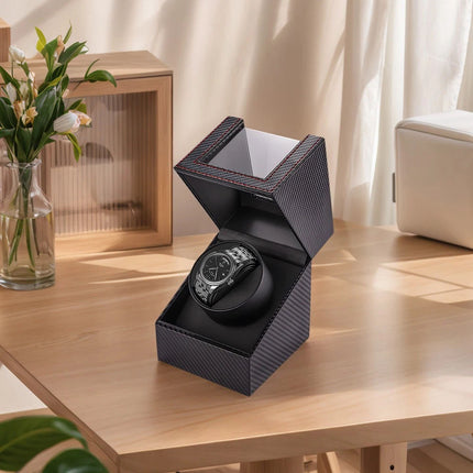 Single Automatic Watch Winder Storage Display Case Box With Silent Xmas Gift AU