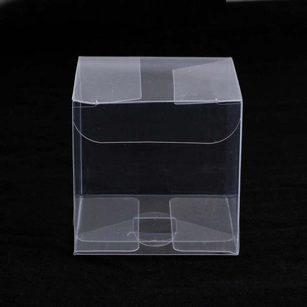 100x PVC Clear Transparent Macaron Square Cube Box For Wedding Favour Gift Candy