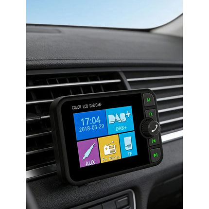 2.4" In-Car DAB/DAB+ Digital Radio Adapter LCD FM Transmitter USB