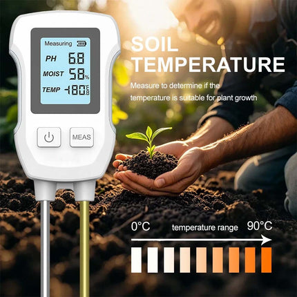 3 in 1 Digital LCD Soil Tester PH/Moisture/Temperature High Accuracy Soil Meter
