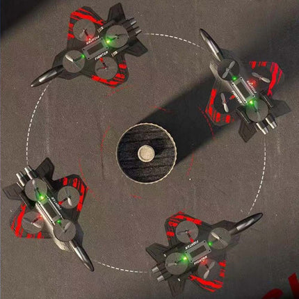 Foam Remote Control Airplane with Light RC Plane 360° Flip Fighter Jet Toy Drone