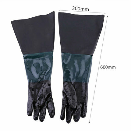 Sandblaster Sandblasting Gloves for Sand Blasting Cabinet Sandblast Glove 1 Pair