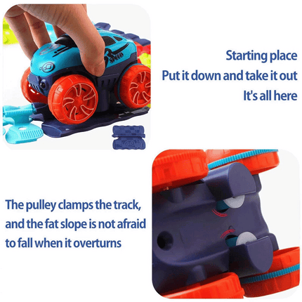 184Pcs Zero Gravity Car Track Set Flexible Changeable Race Gifts