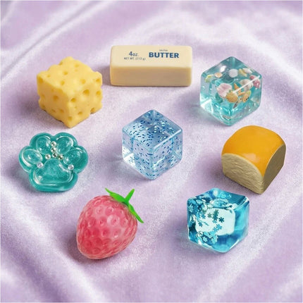 8-Piece Set Squish Box Malt Sugar Stress Relief Fidget Toys Christmas Gift