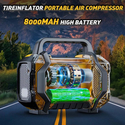 9000A Car Jump Starter Power Bank With Air Compressor Battery Booster 5 in 1 HOT