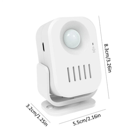 1 Pcs Infrared Motion Sensor Alarm Doorbell Door Chime Recorded Sounds Player