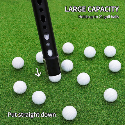 Alloy Golf Ball Picker Uppers Tube Hold Up to 21 Golf Balls Collector Retriever