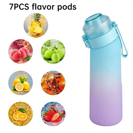 650ml Scent Water Bottle with 7 Fruit Scent Pods, Scent Flavor Drinking Bottle