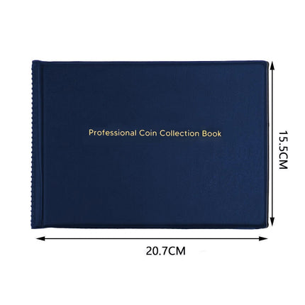 2x Coin Collection Album 240-Capacity Coin Holder Book for Collectors