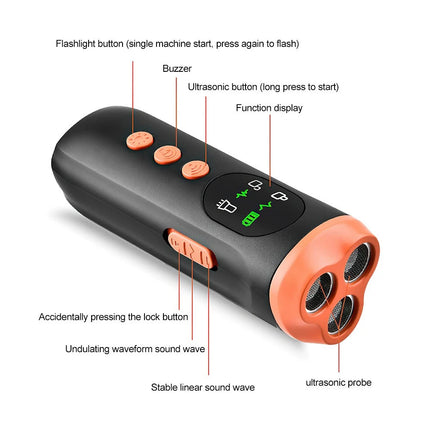 Handheld Ultrasonic Dog Barking Anti Bark Device Control Stop Repeller Trainer