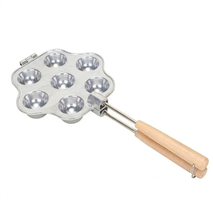 7-Cup Tart Pan Non-Stick Aluminum Flower Baking Mold for Home Cake Tray 1 Piece