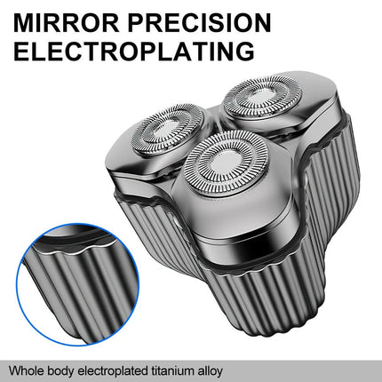 Portable Electric Razor for Travel, Rechargeable USB-C Alloy Mini Shavers for Me