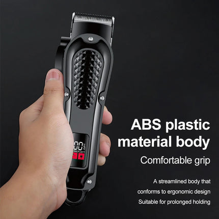 Professional Barber Electric Hair clipper LED display screen charging Trimmer
