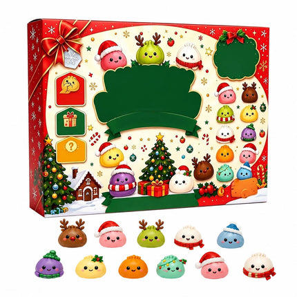 2026 Christmas SquishiesAdvent Calendar 24 Days Dumpling Toys Boys  And  Girls   Xmas Gift
