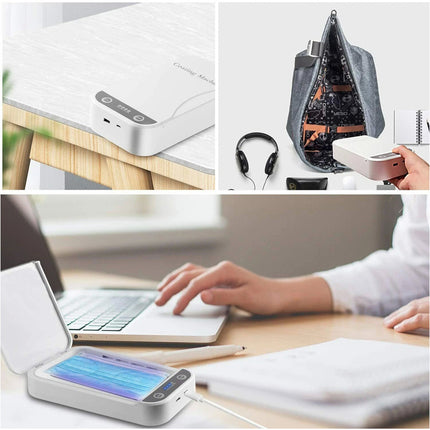 Portable Mobile Phone UV Sterilizer Sanitizer Box Disinfection Case Cleaner USB