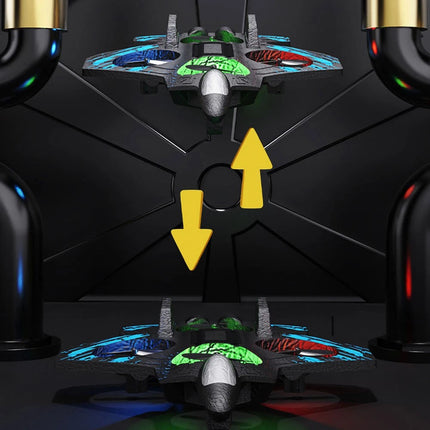 2026 Upgraded Skyriders RC Jet Stunt Fighter Jet LED Lights 360 Flip Foam Plane