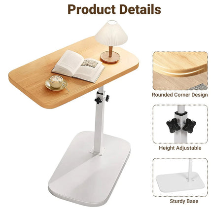 Laptop Stand Adjustable Height Side Table C Shape Sofa Bed Desk Portable Office