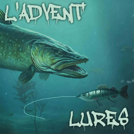 24 Days Fishing Lures Advent Calendar Christmas Countdown Fish Bait Xmas