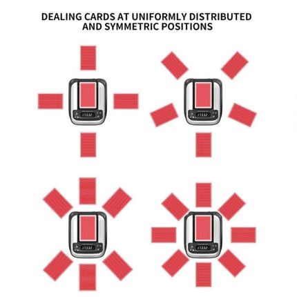 Automatic Card Shuffler and Dealer, 2 in 1 360° Rotating Card Shuffling+Dealing