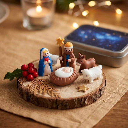 Holy Family Nativity Manger Scene Kit Christmas Figurines Christmas Gifts
