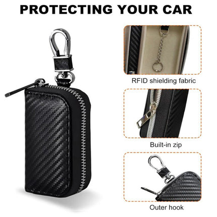 Faraday Pouch Car Keys RFID Signal Block Bag Key Fob Protector Cage Anti-Theft