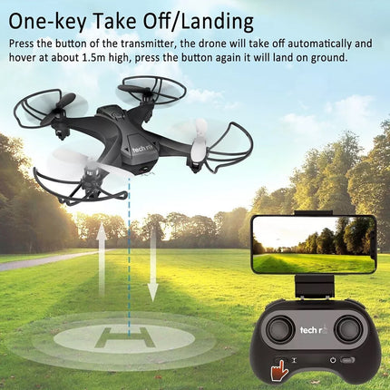 RC Wi-Fi FPV Beginner Mini Drone w/ HD Camera and 2 x Batteries