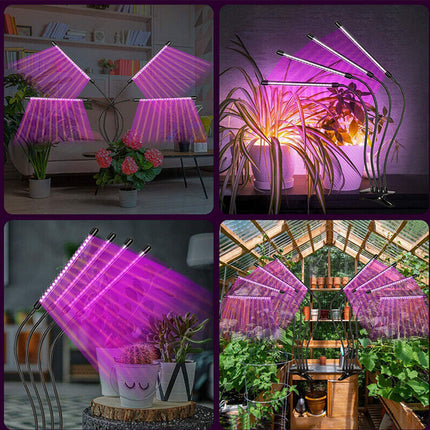 4 Head LED Grow Light Plant Light Panel Growing Plant Veg Flower Indoor Lamp