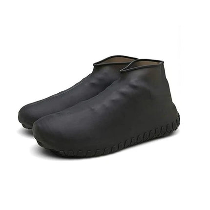 Shoe Cover Waterproof Silicone Non-Slip Rain Water Rubber Foot Boot Overshoe Black XL