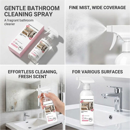 2Pcs Multi Purpose Bathroom Cleaner Spray,Limescale Remover,Mild Formula,Fresh Scent