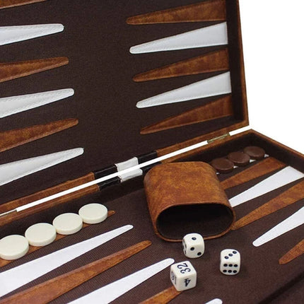 Backgammon Board Game Set Leather Classic Backgammon Game for Party Home Reunion